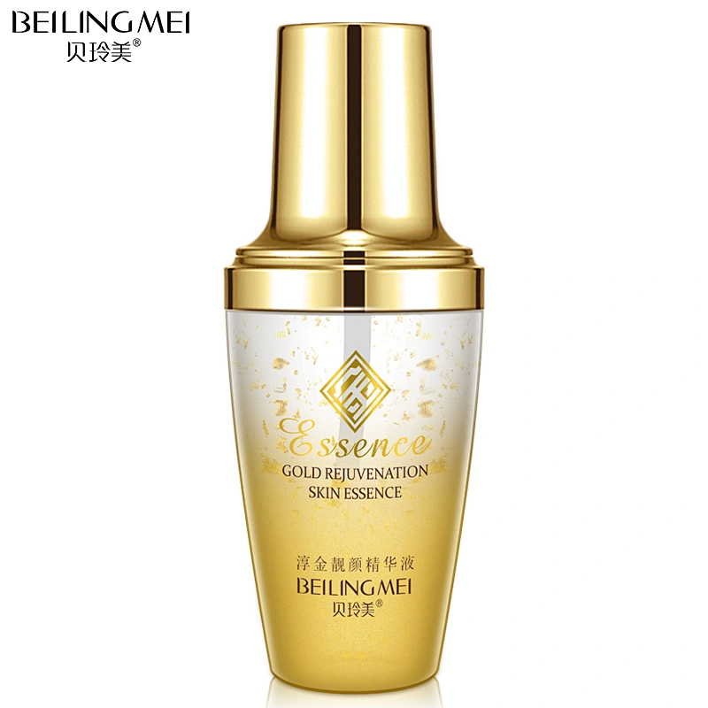 Private label Rejuvenation Essence Liquid 24k Gold Foil Essence hyaluronic acid serum