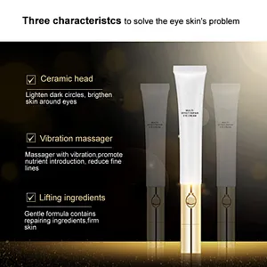 Private Label Instant Remove Wrinkle cream with eye cream applicator with metal massager