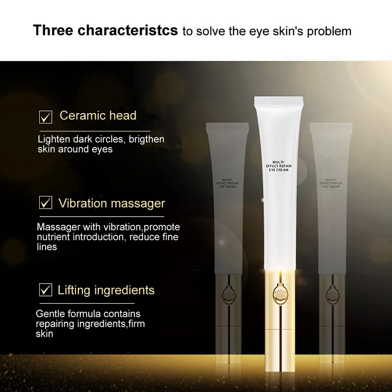 Private Label Instant Remove Wrinkle cream with eye cream applicator with metal massager