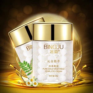 OEM/ODM 60g New Eye Cream Face Gold Essence Granule Anti Repairing Dark Circles Bag Wrinkles For Night Females Lady Anti Puff