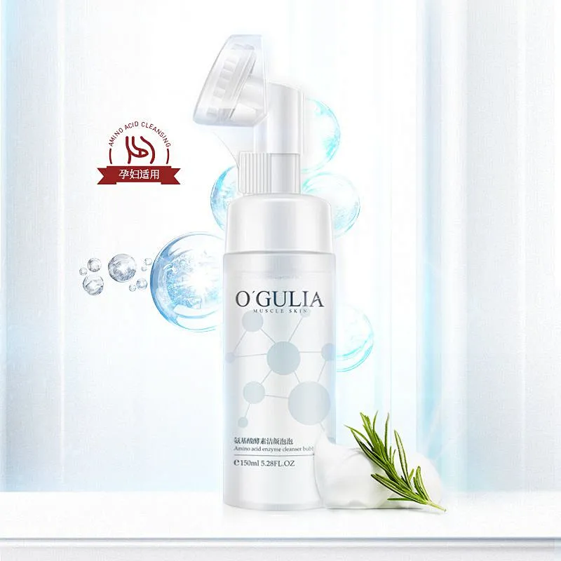 Wholesale Private label Amino Acid Enzyme Moisturizing Foaming Facial Massage Cleanser