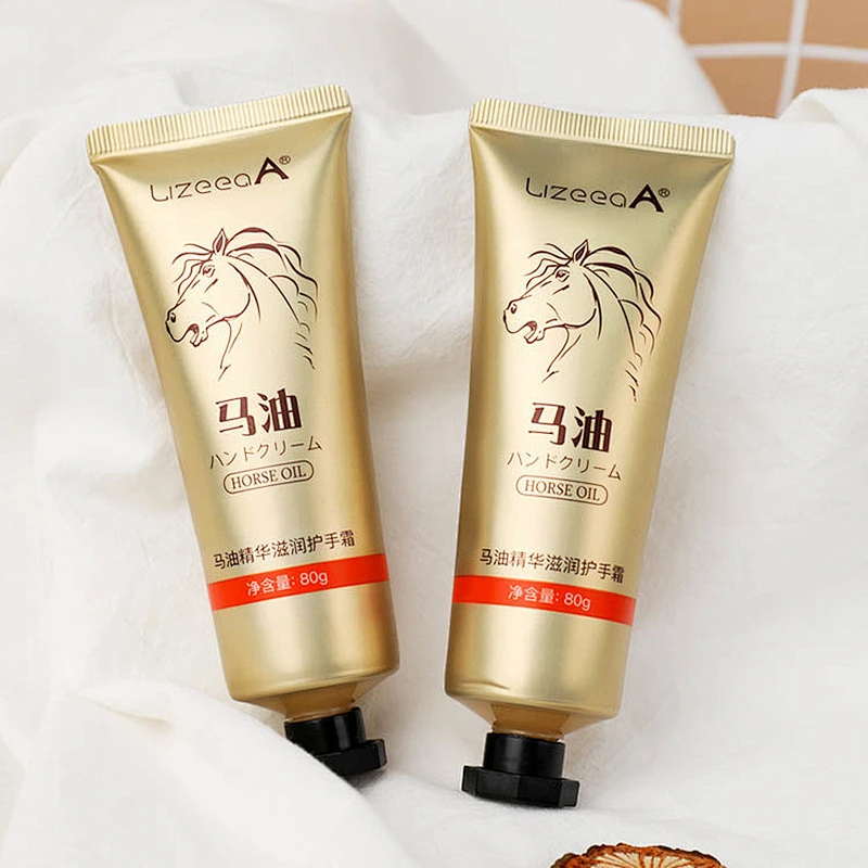 OEM wholesale hand care hydrating moisturizing private label skin exfoliator horse oil hand cream