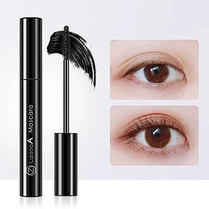 Make your own brand makeup lengthen eyelashes mascara custom vegan 4D fiber mascara
