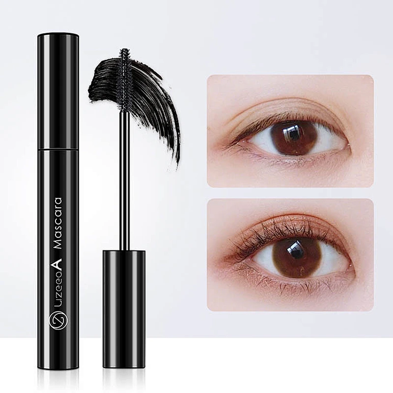 Make your own brand makeup lengthen eyelashes mascara custom vegan 4D fiber mascara