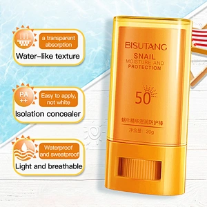 Bisutang Summer Sunscreen Snail Essence Moisturizing Protective Skin Anti-UV Whitening Concealer Cream