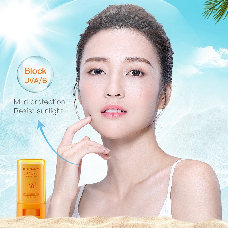 Bisutang Summer Sunscreen Snail Essence Moisturizing Protective Skin Anti-UV Whitening Concealer Cream
