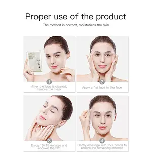 Anti-aging bio cellulose facial mask sheet for whitening and hydrating