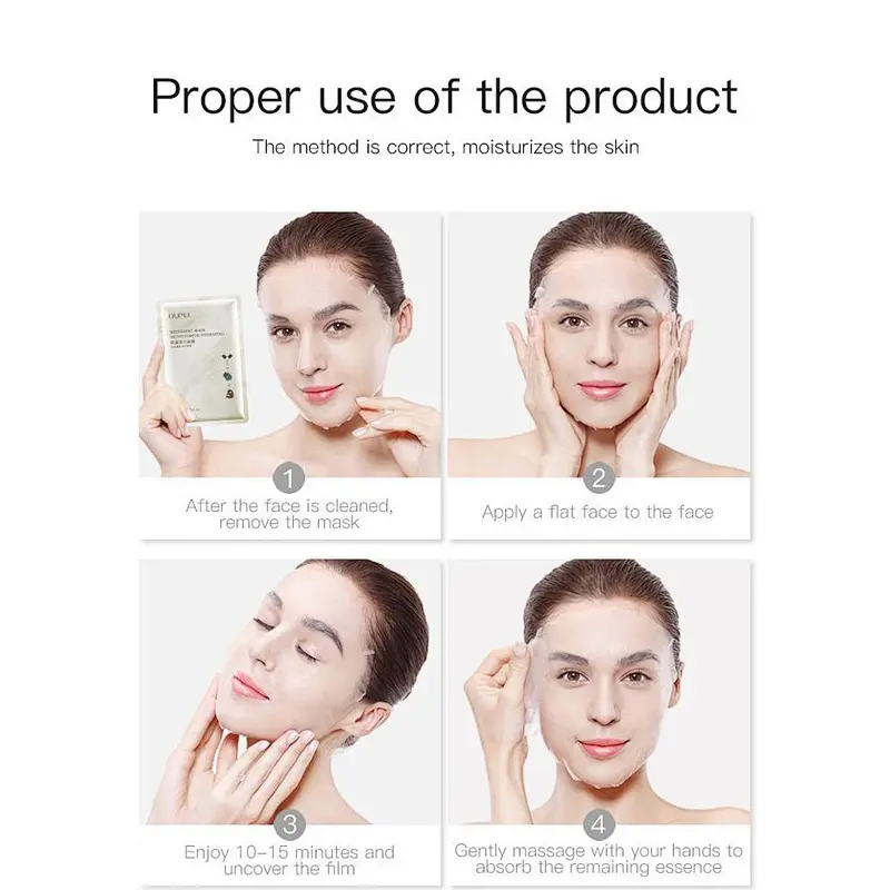 Anti-aging bio cellulose facial mask sheet for whitening and hydrating