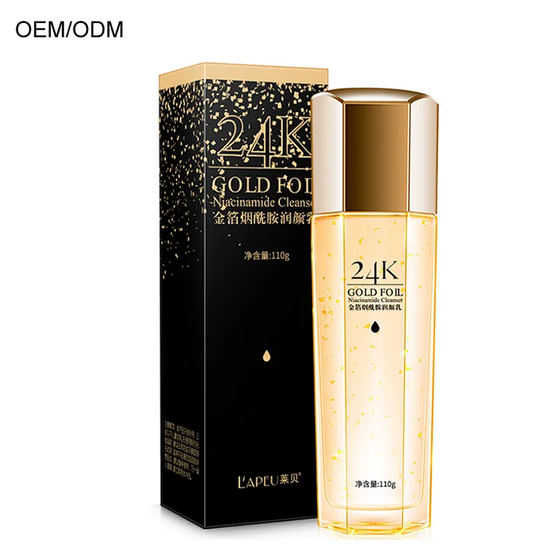 24K Gold Nicotinamide Moisturizing Nourishing face lotion OEM/OBM/ODM Professional whitening Skin Care Face toner