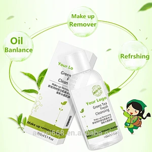 OEM/ODM private label green tean refresh oil control cosmetics and skin care make up remove water
