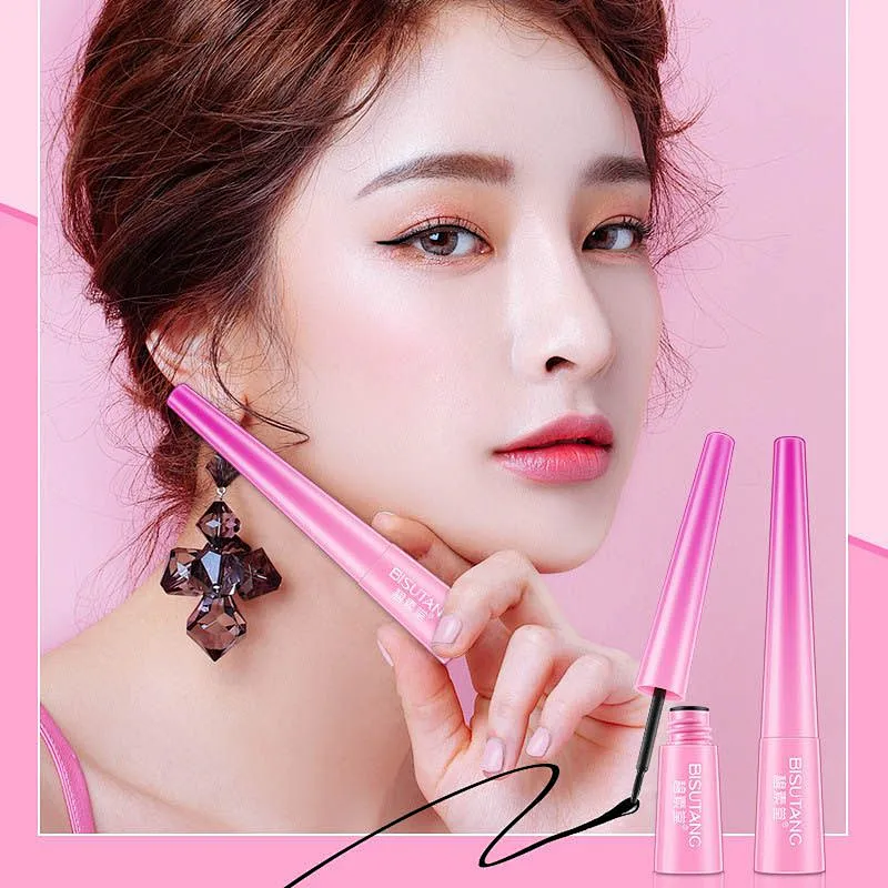 OEM Private label waterproof oil free black gel eyeliner Custom makeup colorful liquid eye liner