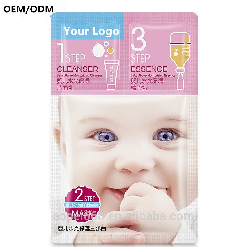 OEM/ODM your brand 3 step skin care nourishing baby skin face mask manufacturer china