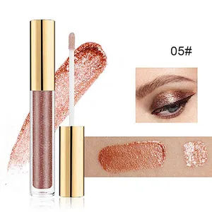 Private label beauty cosmetics color glitter liquid eye shadow Makeup waterproof liquid glitter gel eyeshadow
