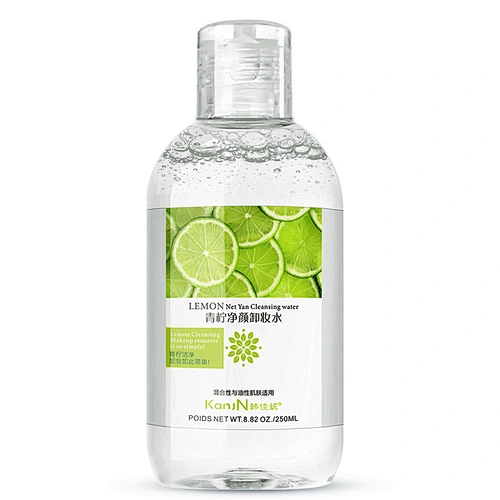 OEM Mild deep cleansing makeup removing water organic lemon makeup remover liquid for face care