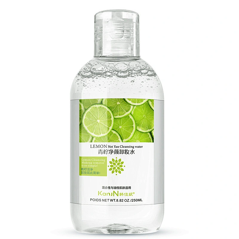 OEM Mild deep cleansing makeup removing water organic lemon makeup remover liquid for face care
