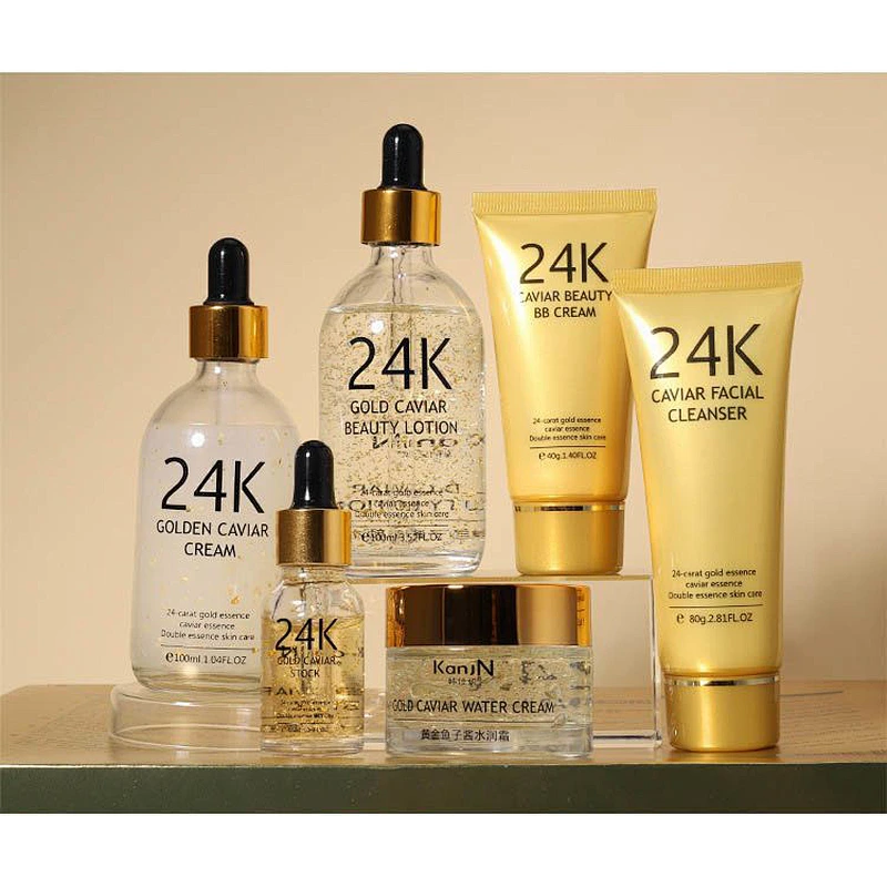 Wholesale natural organic skin care cosmetics private label snail skin care set