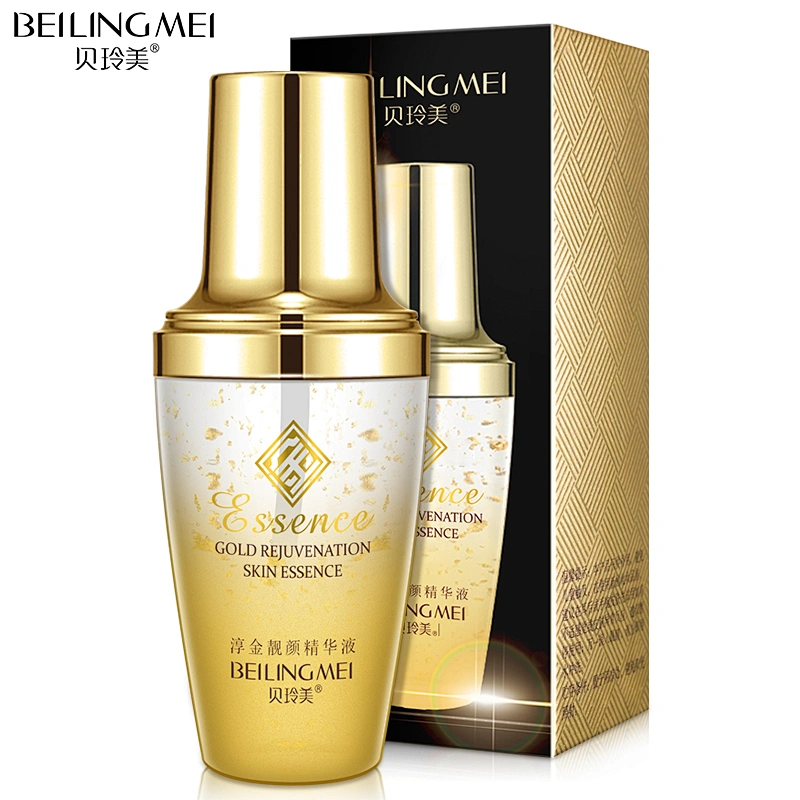 Private label Rejuvenation Essence Liquid 24k Gold Foil Essence hyaluronic acid serum