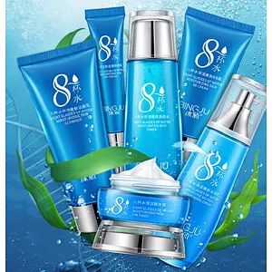 OEM private label moisturizer skin care set with 6 pcs for dry skin