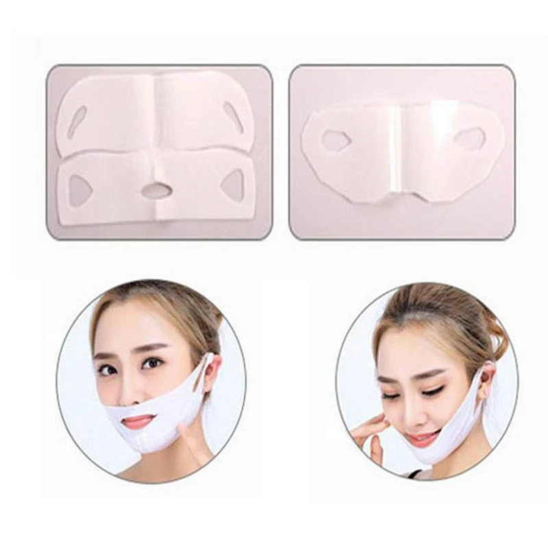 OEM Private label Facial care Korean hydrogel V shape line lifting slim face mask