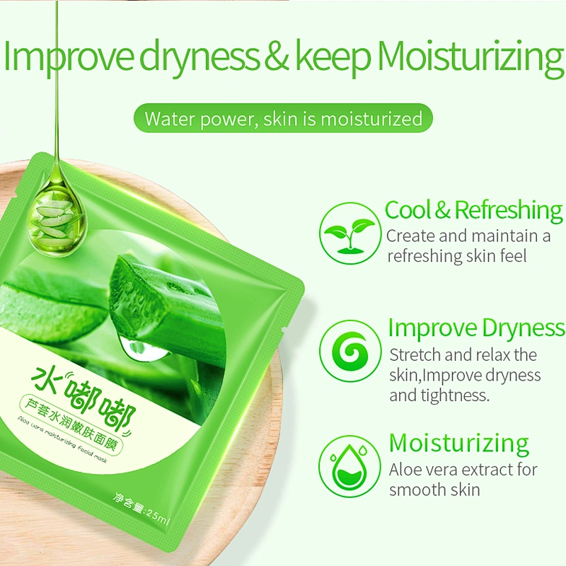 Soothing gel face mask collagen face mask pack aloe vera face sheet mask