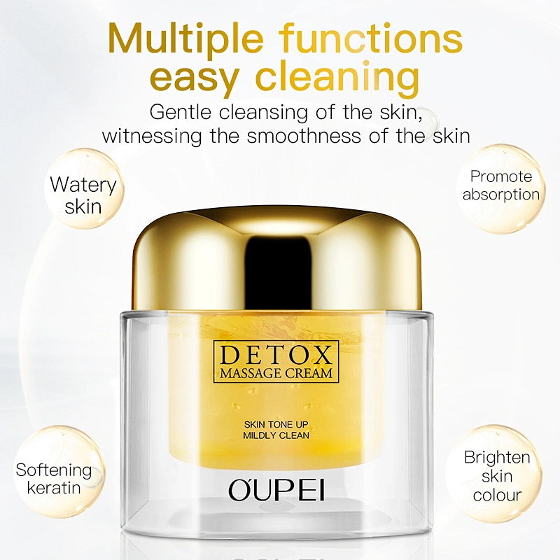 Skin Care Beauty Facial Whitening 24k Gold Massage Cream Deep Cleansing Body Face Massage Cream