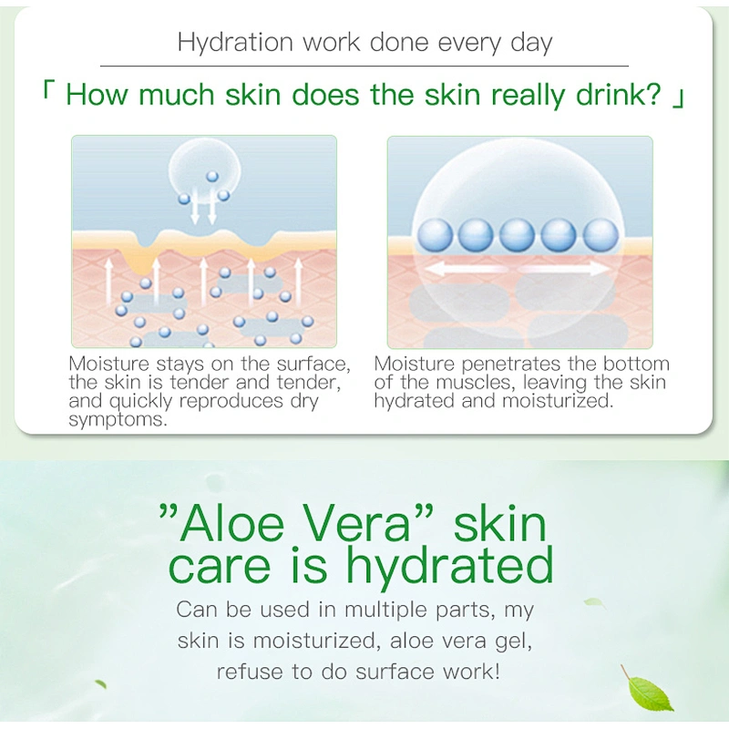 Natural Acne Moisturizing Whitening After Sun Repairing Aloe Vera Soothing Face Gel