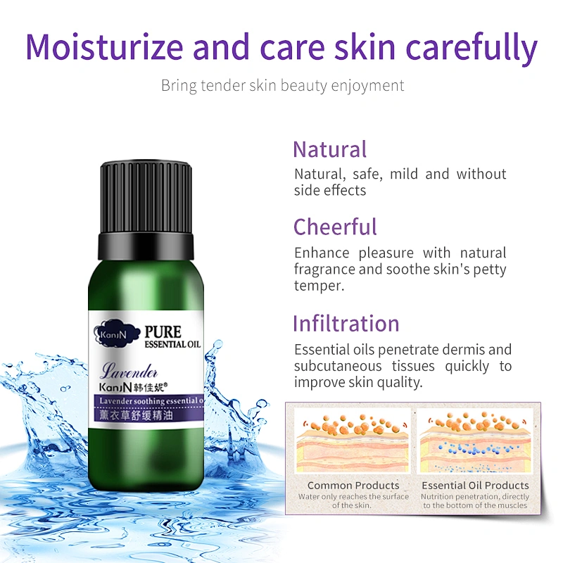 10ml glass bottle 100% pure natural lavender essential oil
