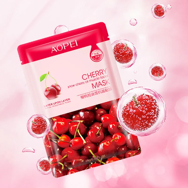 Wholesale Cherry Sleeping Facial Mask Skin Healing Nourish Mask Fruit Face Mask