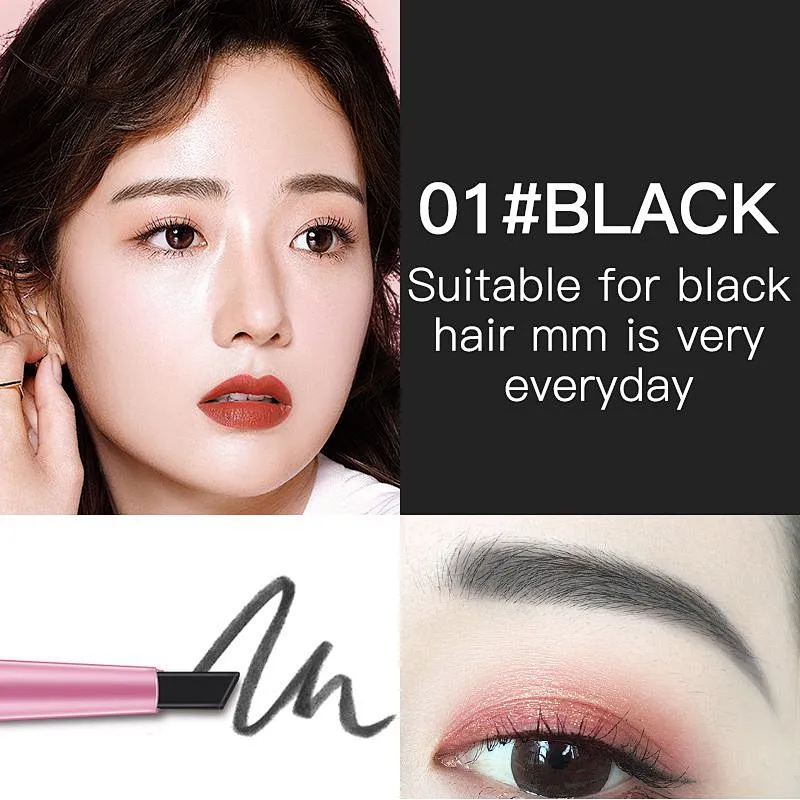 Wholesale multi colors vegan natural eyebrow pencil waterproof custom private label thin brow pencil