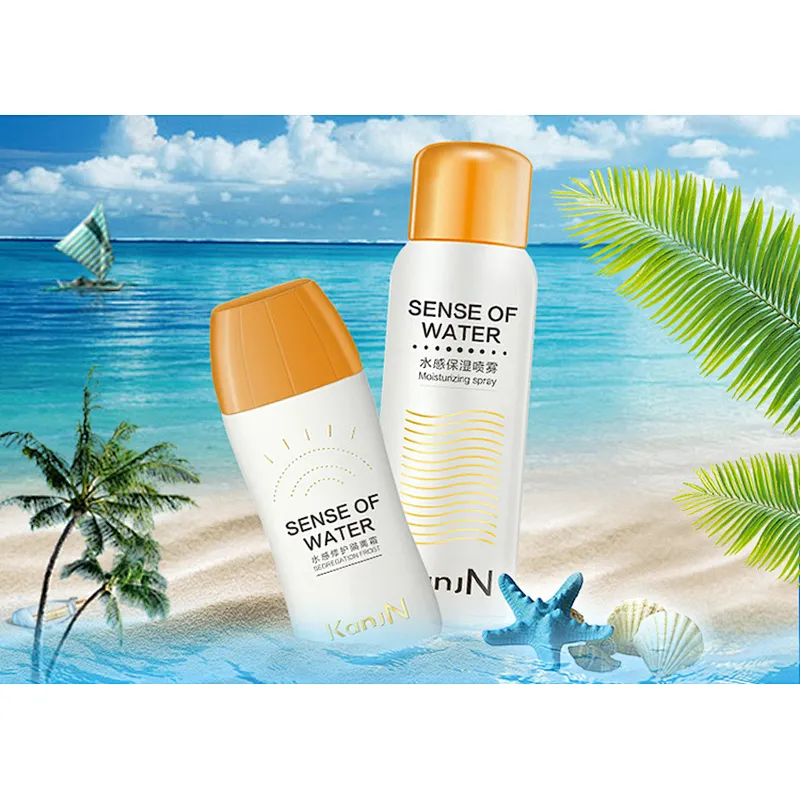 OEM/ODM/OBM Skin Sunscreen SPF50 PA+ Waterproof Best selling sunscreen blind Whitening Sunscreen Cream Set
