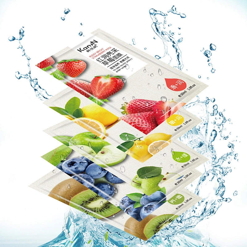 OEM Private label korean beauty face mask sheet natural organic fruit whitening facial mask