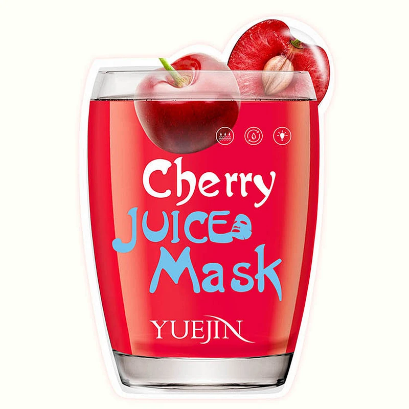 OEM Customized fruit mask apple blueberry cherry kiwi lemon pomegranate strawberry watermelon mask for face care