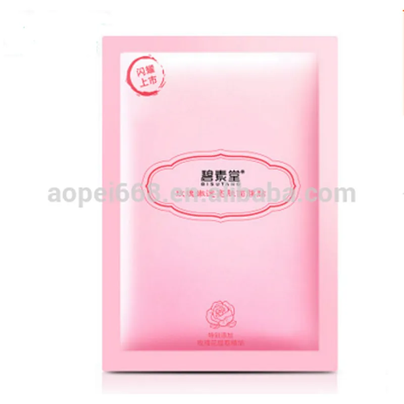 Factory wholesale rose extract hydrating 100% natural silk facial mask sheet