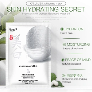 Skin whitening organic face mask liposome hyaluronic acid protein silk facial mask