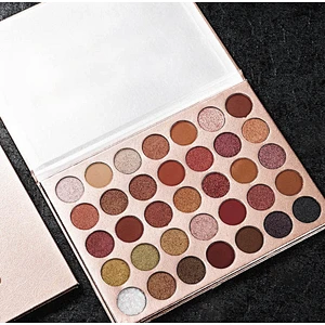 Private label vegan makeup eyeshadow Custom colors warm matte shimmer eyeshadow palette
