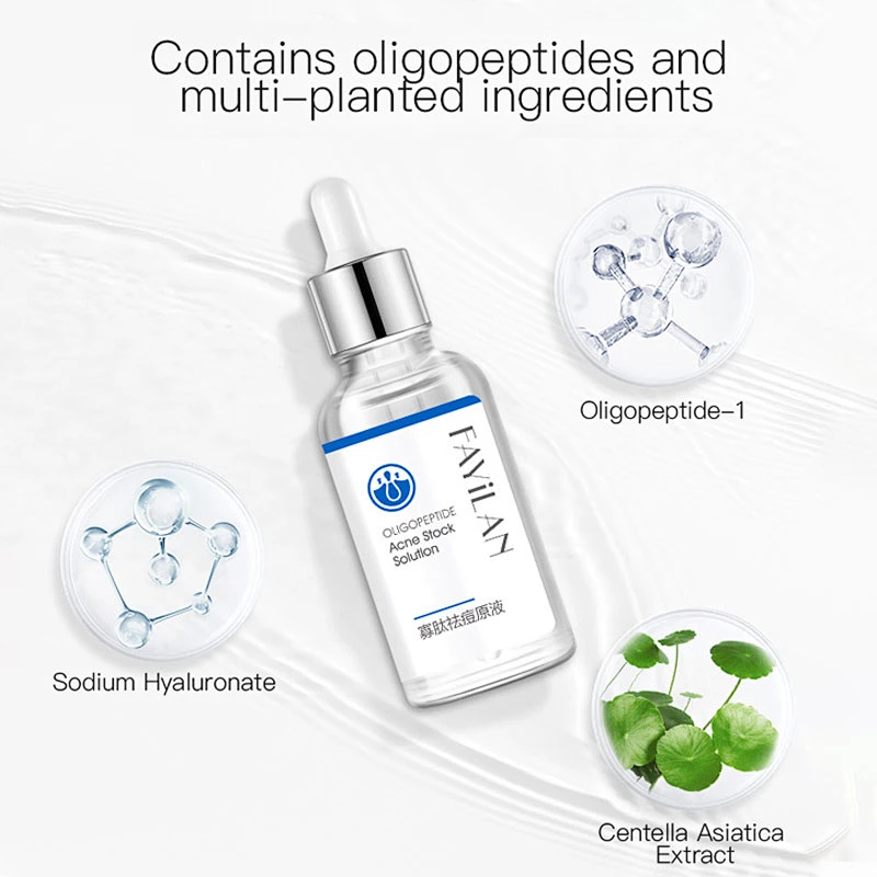 Factory price skin care manufacturer oligopeptide anti aging anti acne face serum
