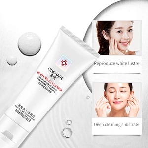 COSHARE Factory wholesale black skin body whitening lotion beauty whitening facial cleanser