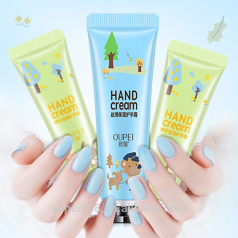Cute cartoon design hand cream for dry hands softening cream for kid