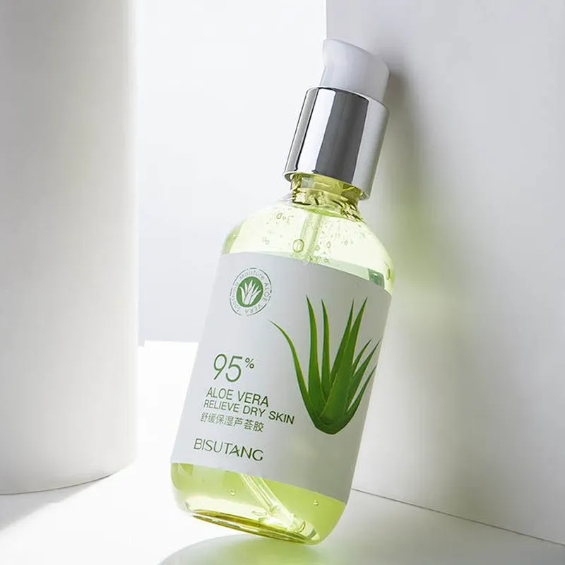 OEM Wholesale aloe vera gel bulk 100 natural organic pure aloe vera soothing gel for face