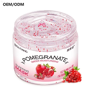 Red pomegranate sleep mask cream vitamin c facial mask oem