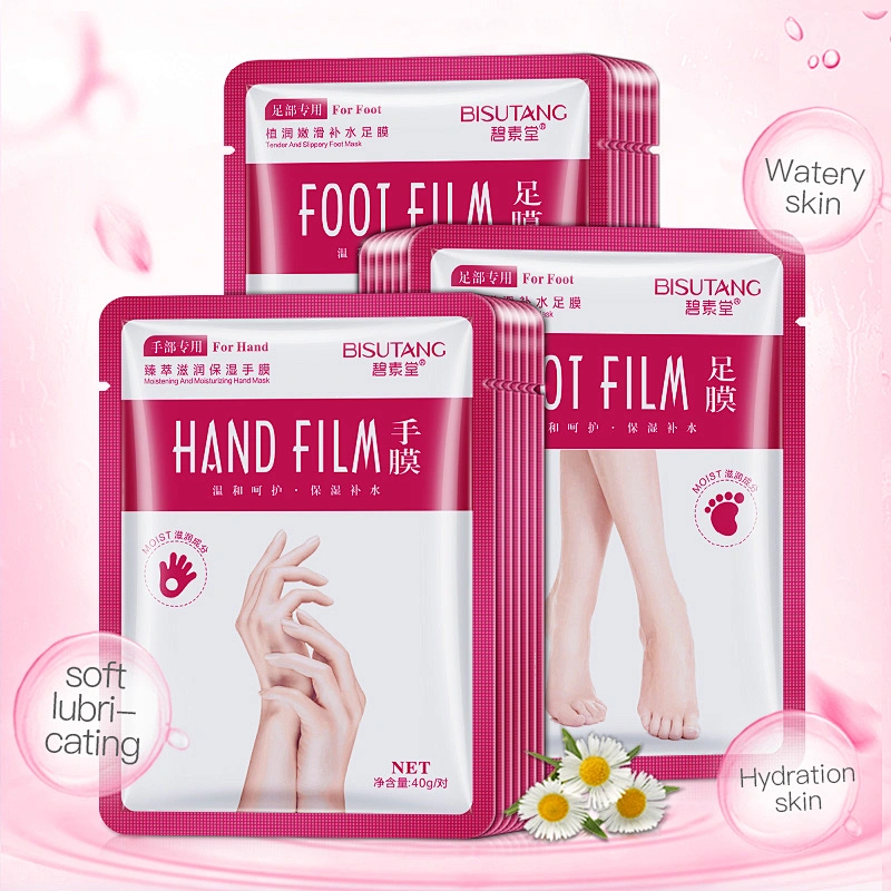 Wholesale private label hand mask glove, benefits hand mask for dry skin