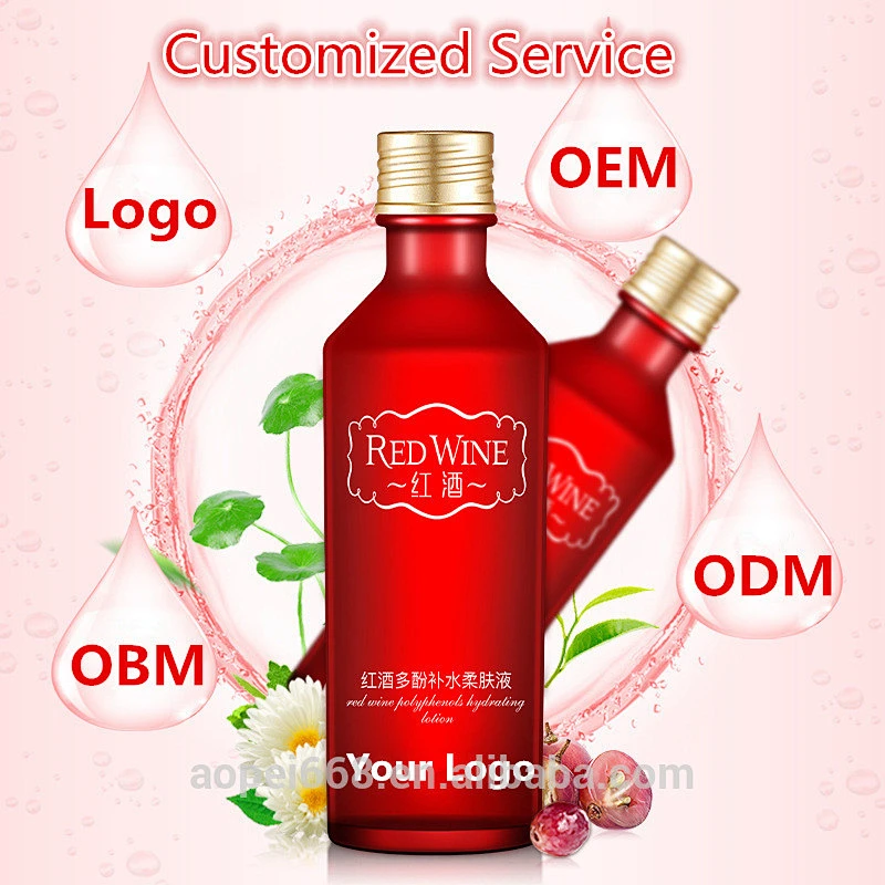 Red wine polyphenols facial serum moisturizing skin brightening serum face toner