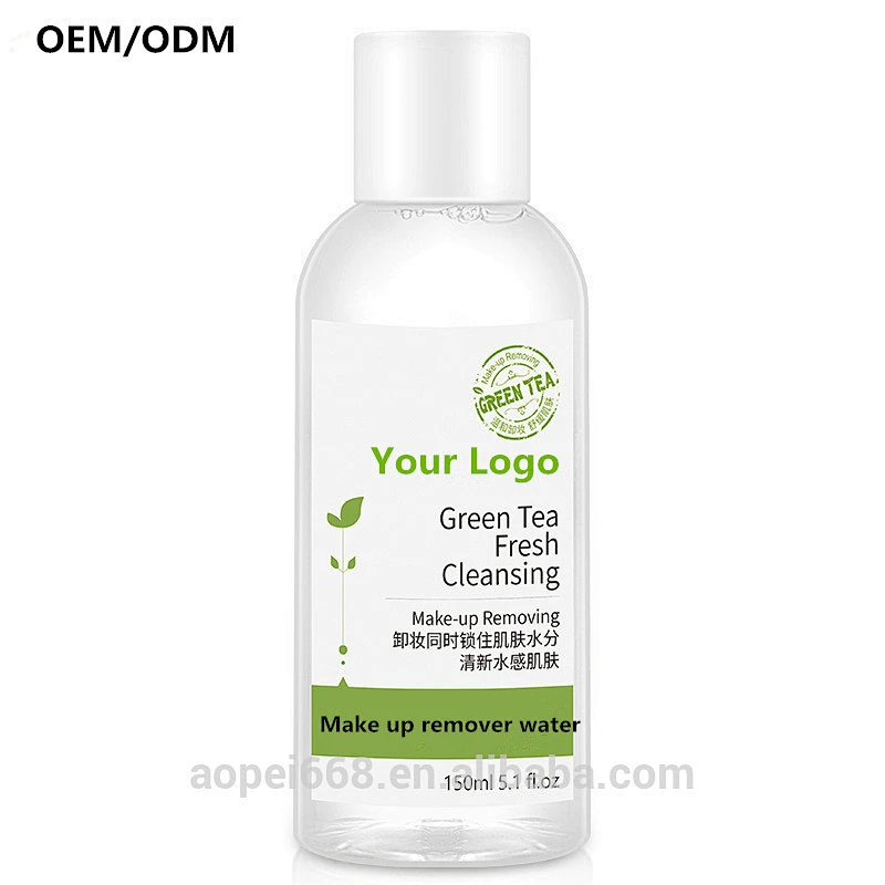 OEM/ODM private label green tean refresh oil control cosmetics and skin care make up remove water