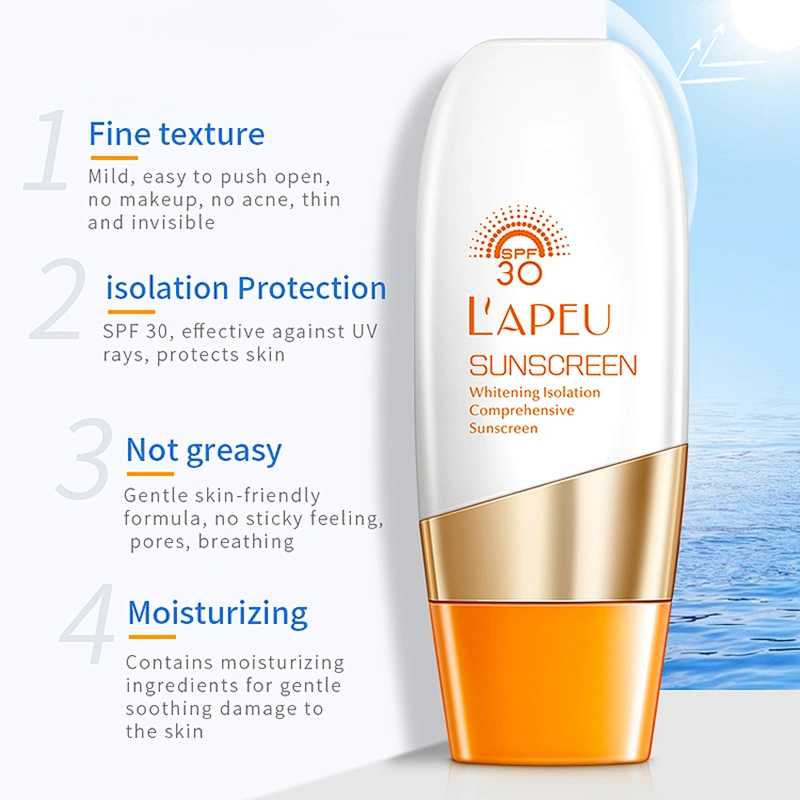 LAPEU OEM Customized multiple sun protection sun cream spf 30 sunscreen cream