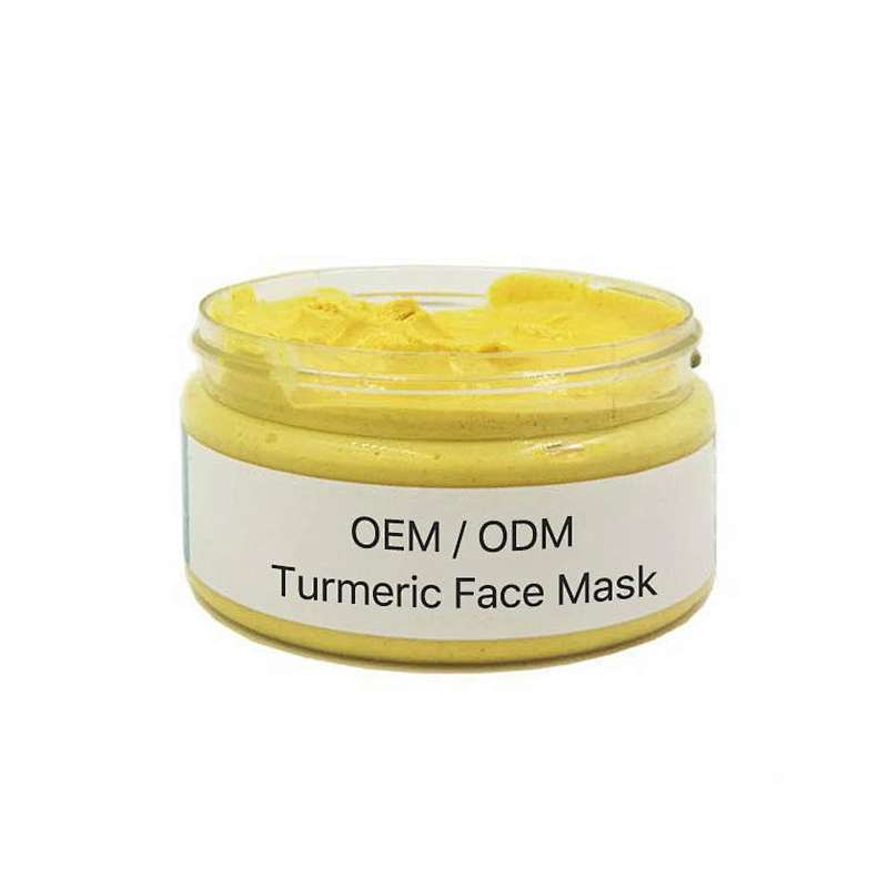 OEM Private label organic bentonite clay mask Whitening anti-aging turmeric mud face mask