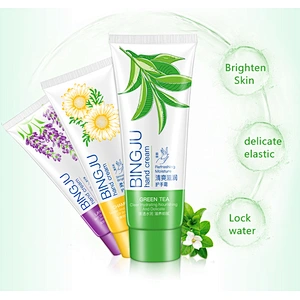 OEM Customize Natural Shea Butter Hand Cream Moisturizing Anti Aging Green Tea Hand Cream for Dry Skin
