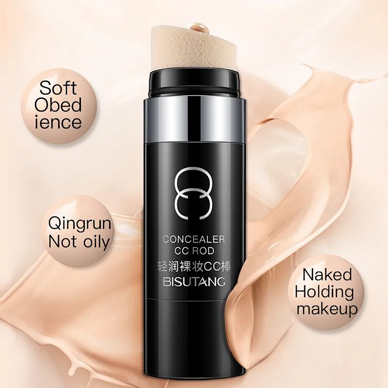 Private label CC cream stick natural foundation makeup cover up waterproof whitening concealer stick