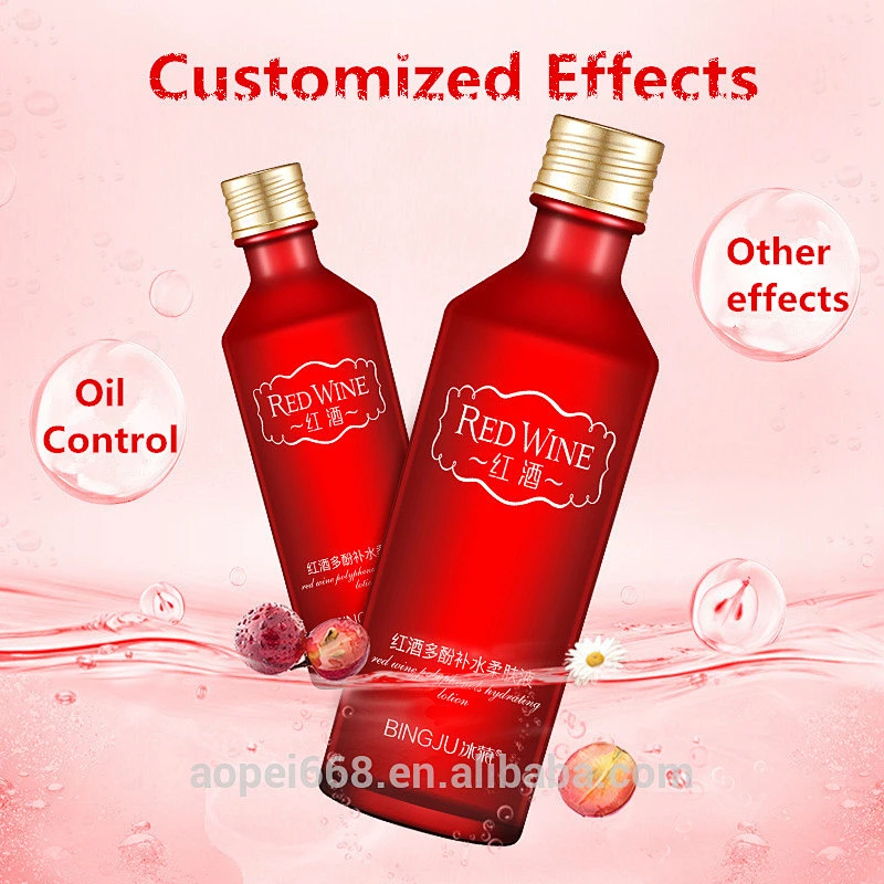 Red wine polyphenols facial serum moisturizing skin brightening serum face toner