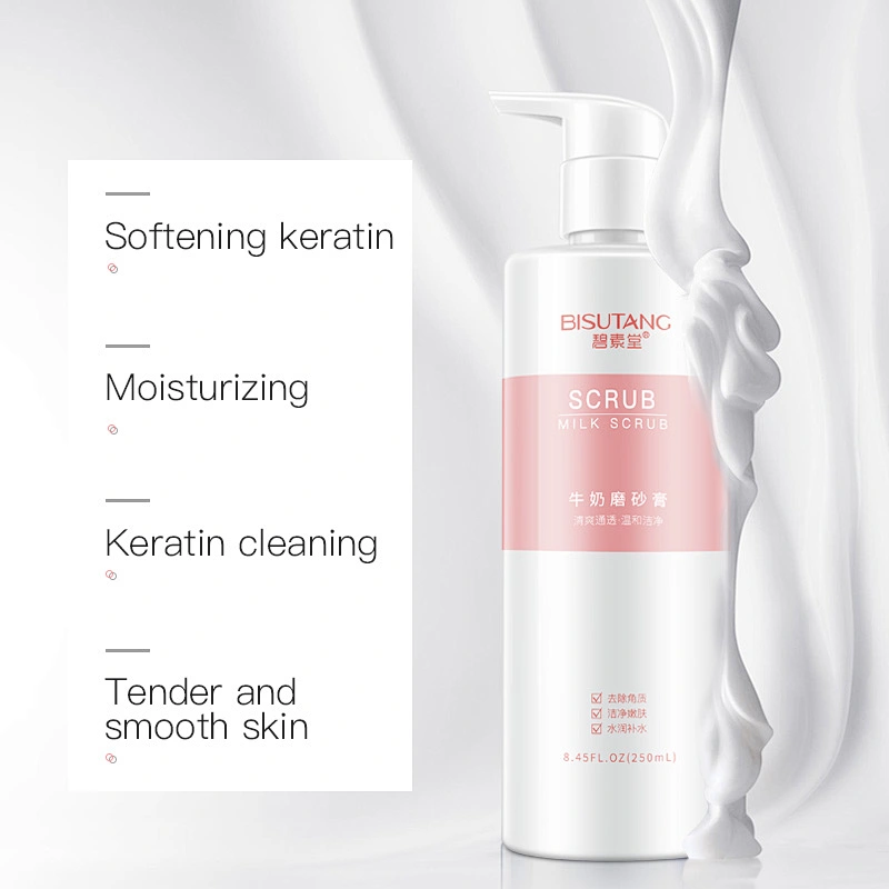 OEM Factory supply natural body scrub helps with stretch marks milk exfoliating scrub