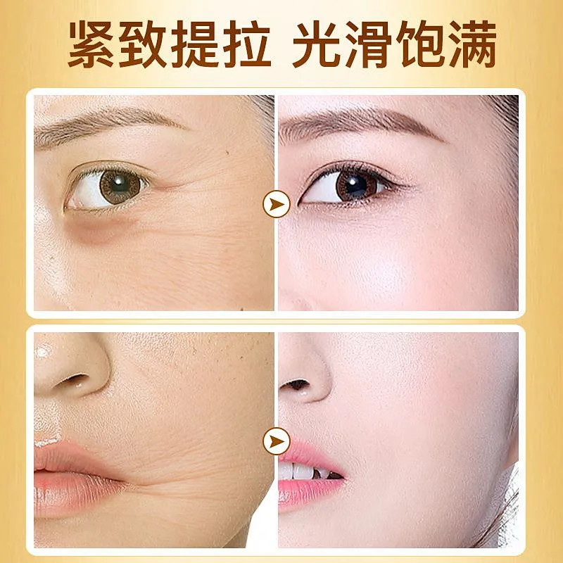 Private label bird nest serum whitening anti aging 24k gold collagen serum set with protein line
